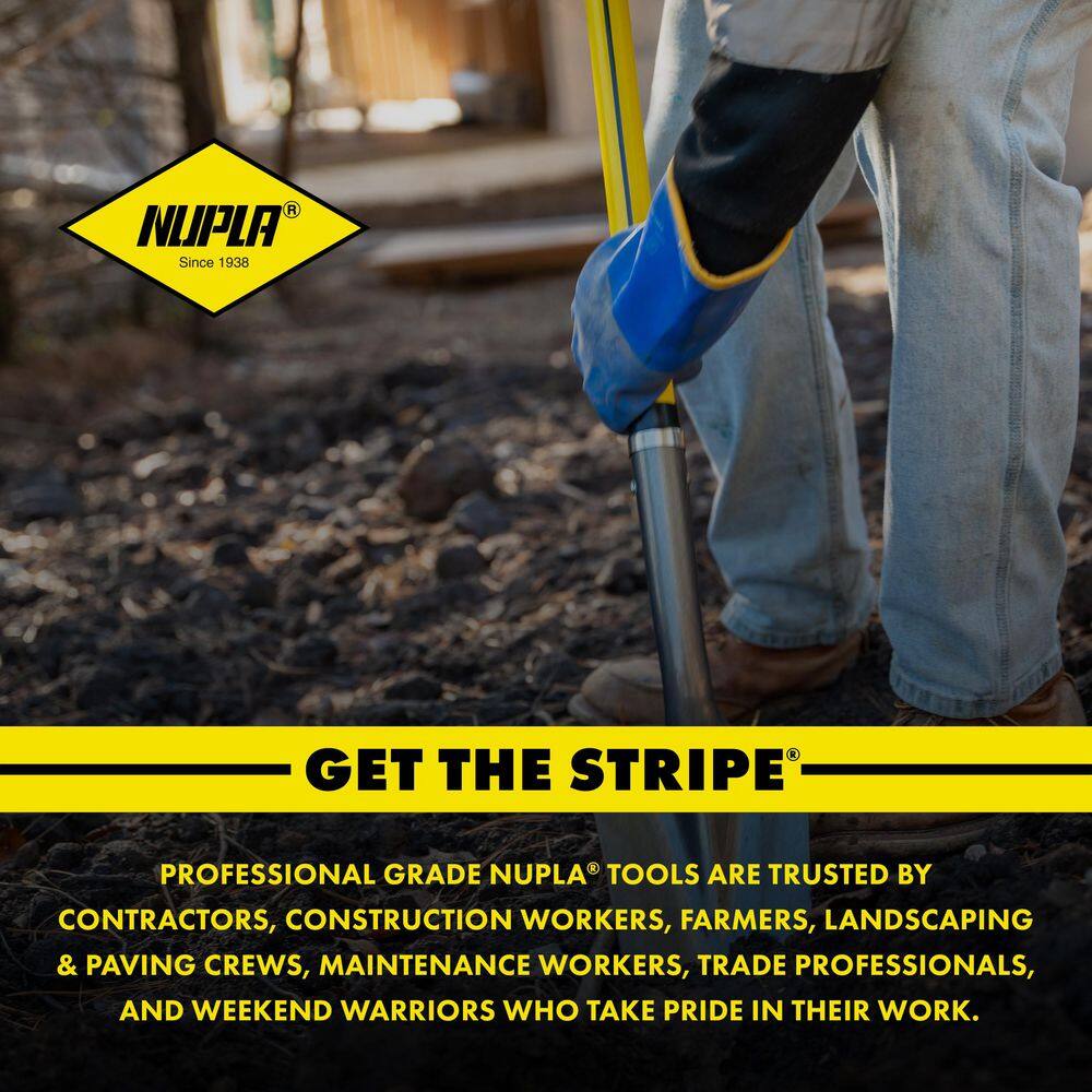 Nupla 27 in. Classic Fiberglass Eastern Scoop Shovel with Heavy-Duty Steel Blade and D-Grip Handle5