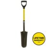 Nupla 27 in. Classic Fiberglass Sharp Shooter Drain Spade with Heavy-Duty Steel Blade Shovel and D-Grip Handle