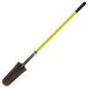 Nupla 48 in. Classic Fiberglass Handle Industrial Grade 14-Gauge Hollow Back Drain Steel Spade with Forward-Turned Step