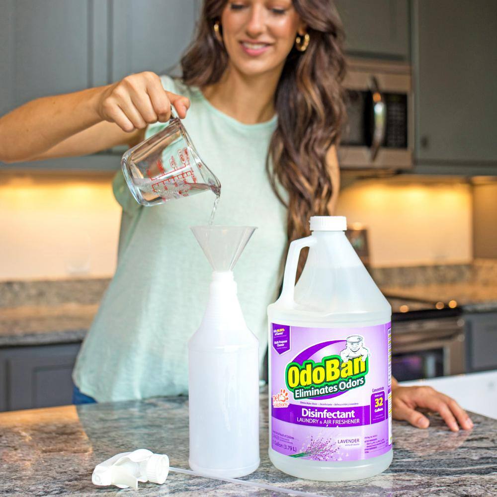 OdoBan 1 Gal. Lavender Disinfectant and Odor Eliminator, Fabric Freshener, Multi-Purpose Cleaner Concentrate (4-Pack)8