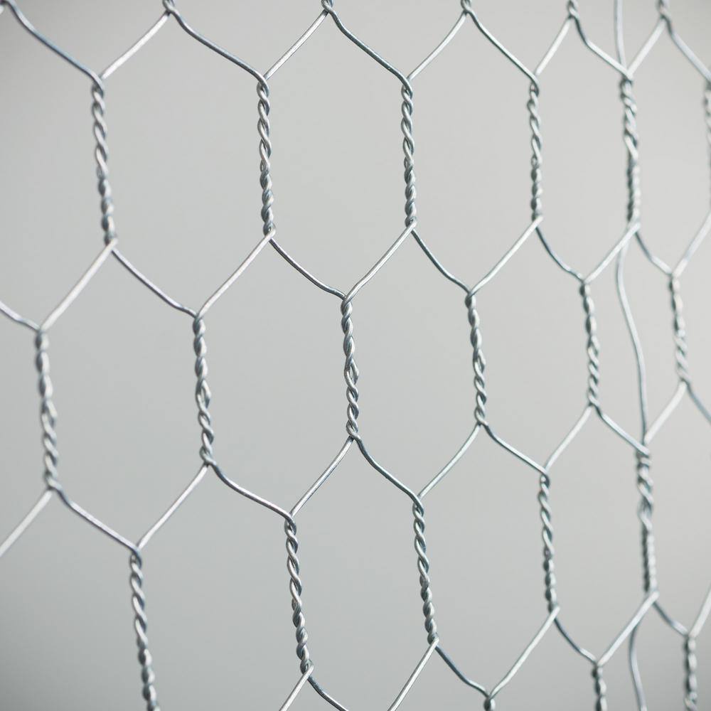 PEAK 3351 50 ft. L x 48 in. H Galvanized Steel Hexagonal Wire Netting with 1 in. x 1 in. Mesh Size Garden Fence1
