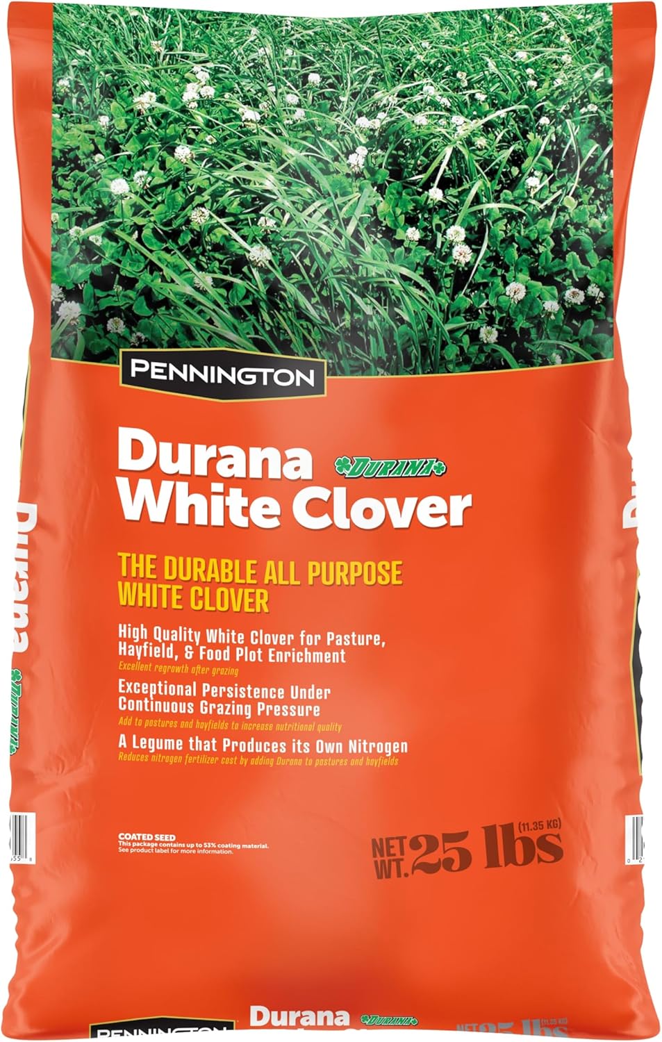 Pennington 100081674 Durana Clover 25 lb, Black Label Pennington 100081674 Durana Clover 25 lb, Black Label