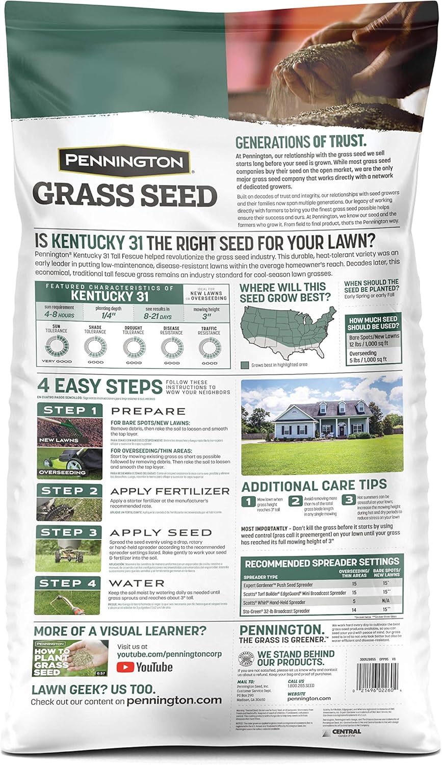 Pennington Kentucky 31 Tall Fescue Grass Seed 20 lb1