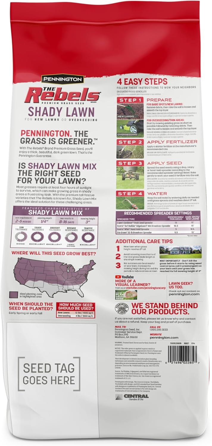 Pennington The Rebels Tall Fescue Shady Grass Seed Mix 7 lb1