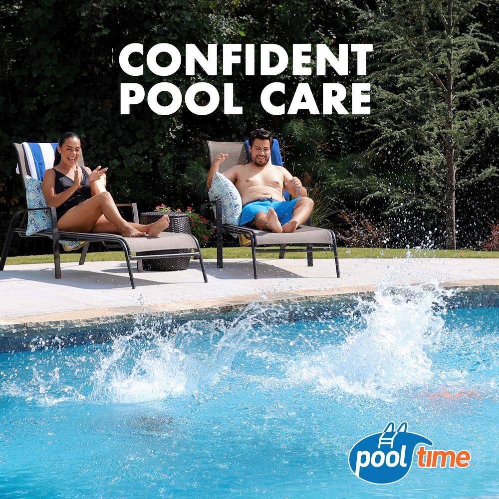Pool Time 67035PTM 35 lb. MAXBlue Tablets Pool Chlorinating with Two 10 lb. MAXBlue Shock + 50 ct. Test Strips16