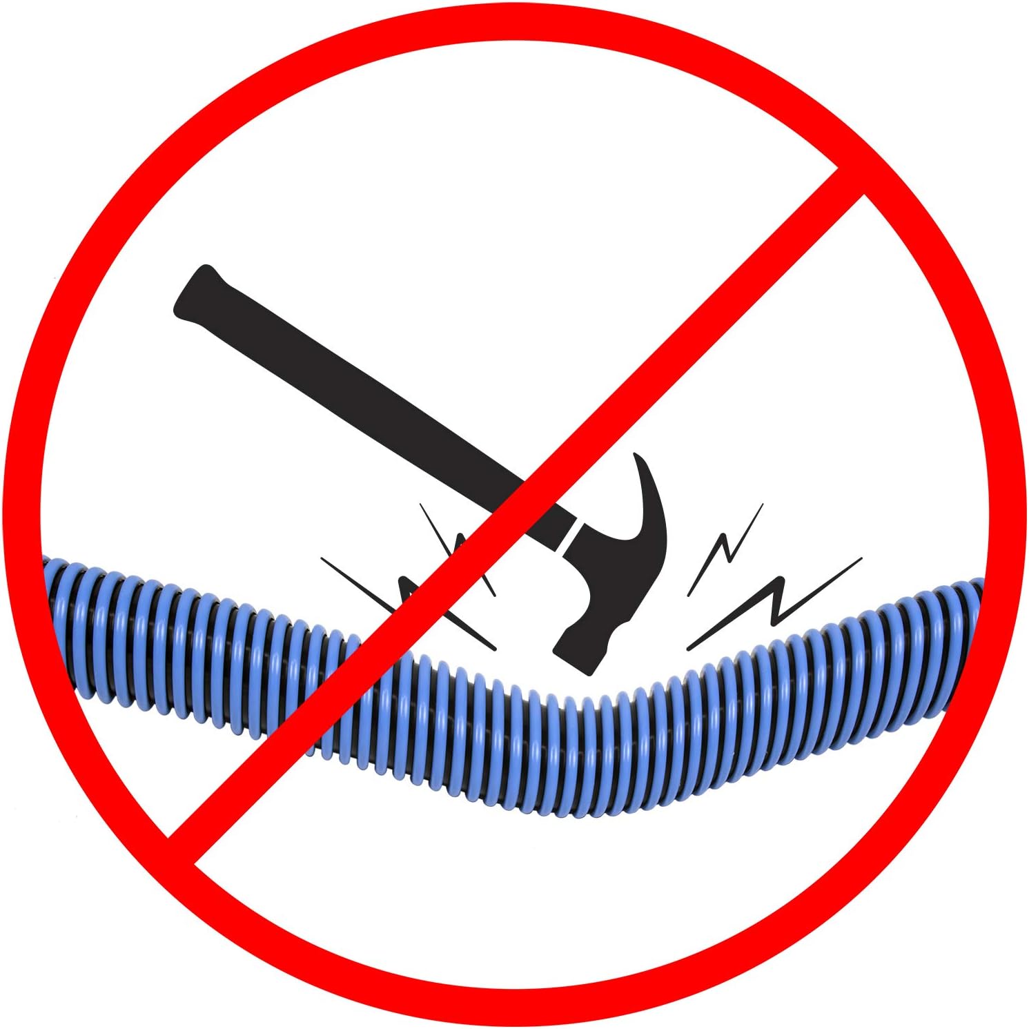 Poolmaster 33440 Heavy Duty In-Ground Pool Vacuum Hose With Swivel Cuff, Made in the USA, 1-1 2-Inch by 40-Feet6