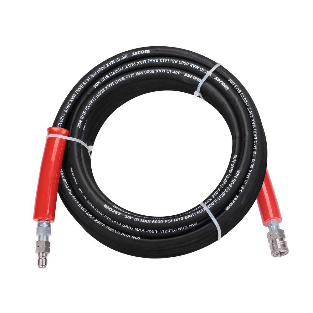 Powerplay PWXA030 Max. 4,500 PSI Pressure Washer Hose with 3 8 QC Fittings 50 ft. Powerplay PWXA030 Max. 4,500 PSI Pressure Washer Hose with 3/8 QC Fittings 50 ft.