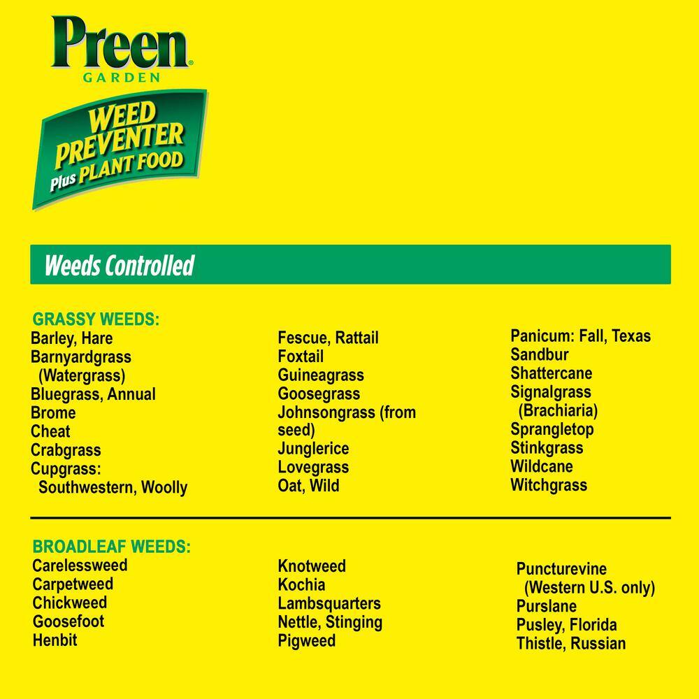 Preen 21-64012 16 lbs. Granular Ready-to-Use Garden Weed Preventer Plus Plant Food0