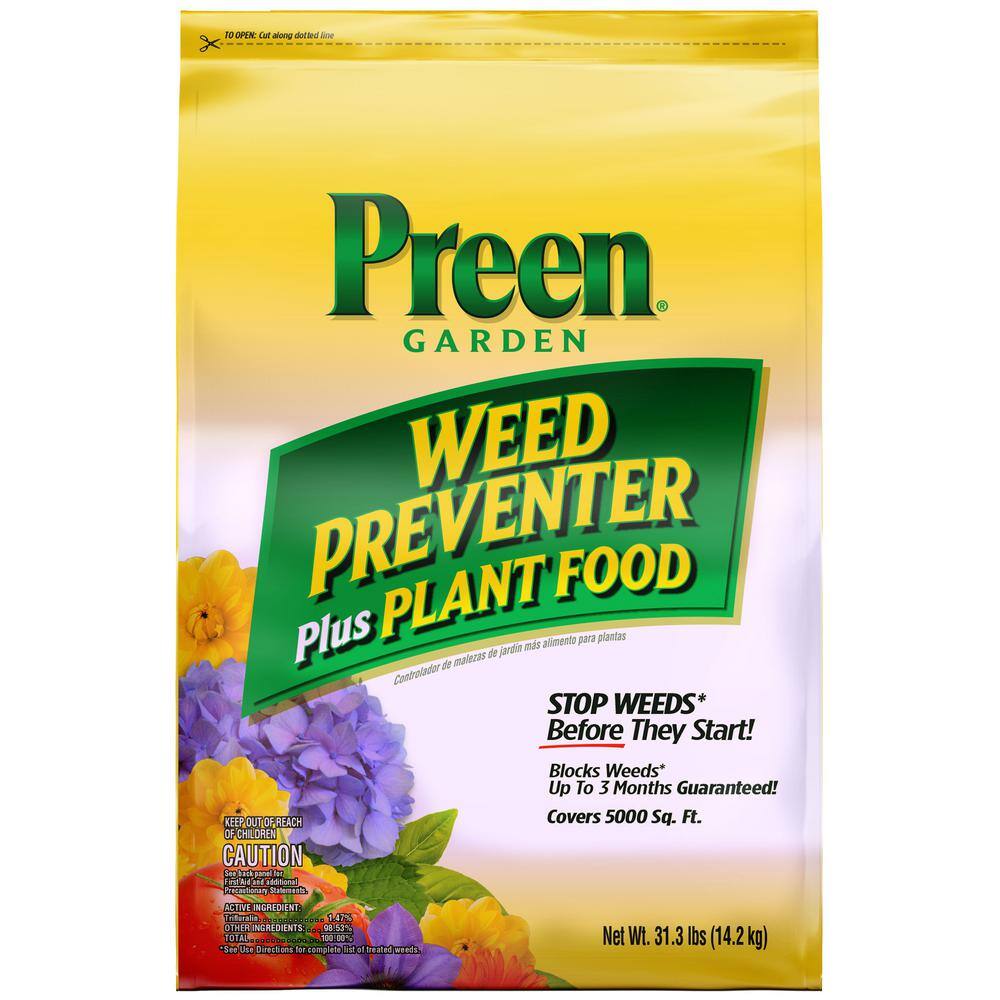 Preen 2164261 31.3 lbs. Garden Weed Preventer Plus Plant Food Preen 2164261 31.3 lbs. Garden Weed Preventer Plus Plant Food