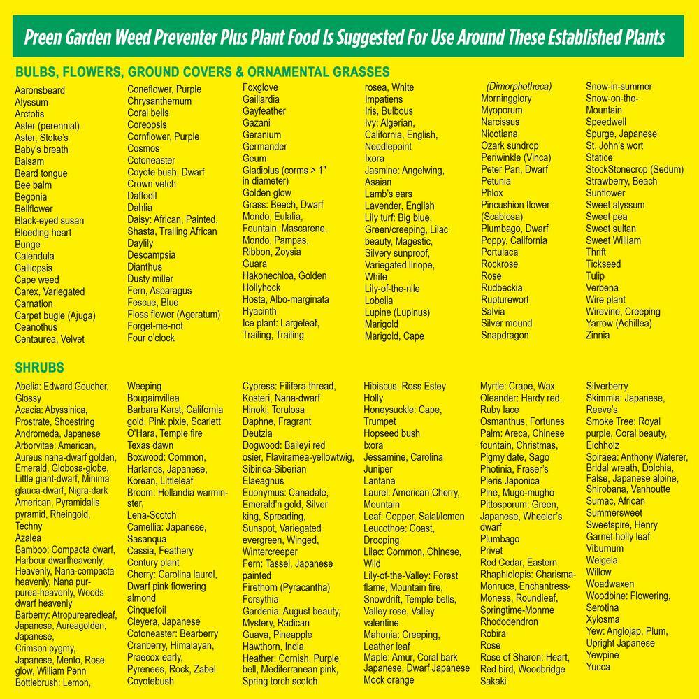 Preen 2164261 31.3 lbs. Garden Weed Preventer Plus Plant Food2