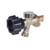 Prier Products 478-12 1/2 in. x 12 in. Brass MPT x SWT Half-Turn Frost Free Anti-Siphon Outdoor Sillcock Valve