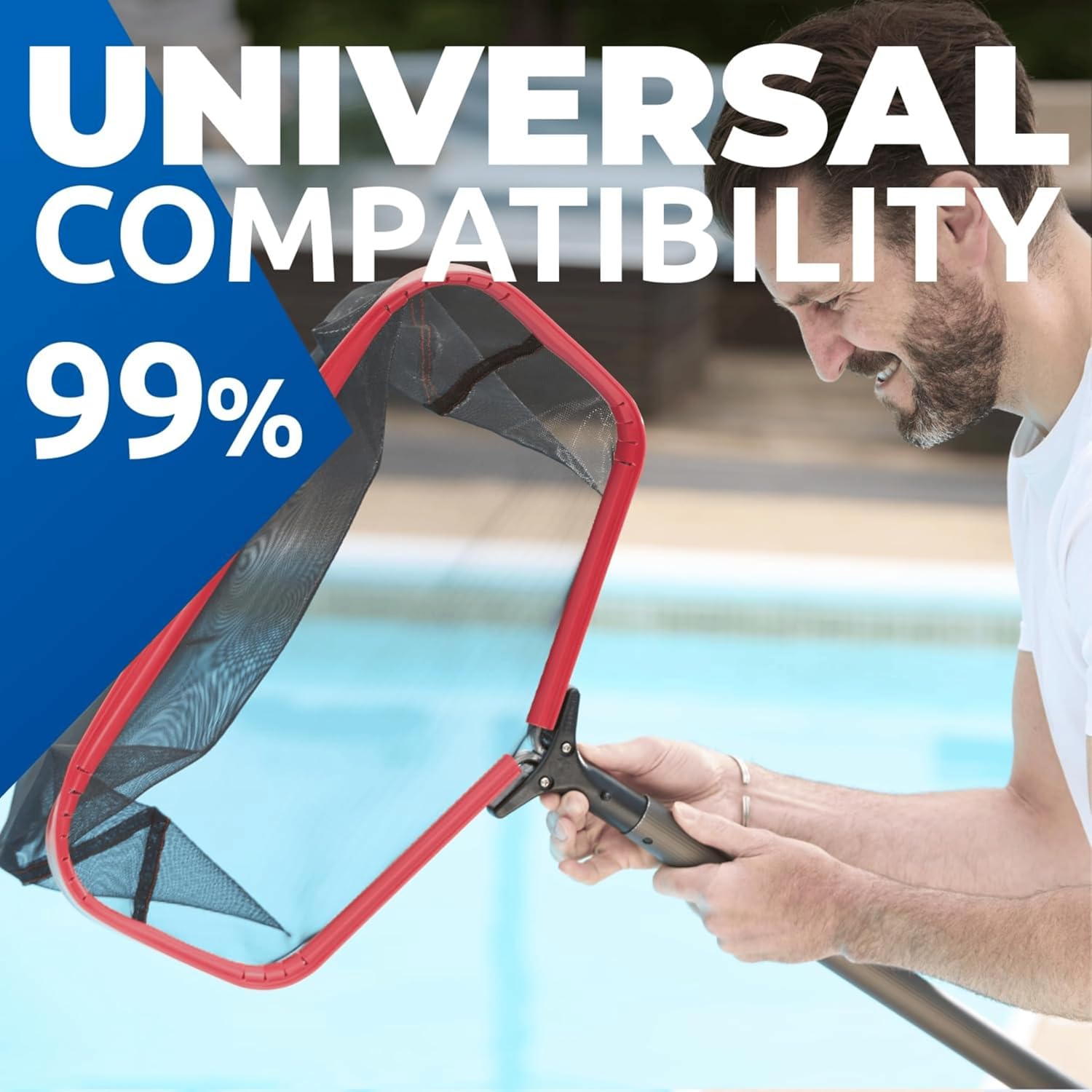 ProTuff 19 Fine Pool Net – Comes Cleans 3X Faster Than Vacuums – Wide Pool Skimmer with Deep Bag for Easy Maintenance – Skimmer Net for Leaves, Bugs & Other Debris5