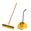 Quickie Jobsite 24 in. Indoor/Outdoor Push Broom with 14 in. Jumbo Dust Pan Combo Pack
