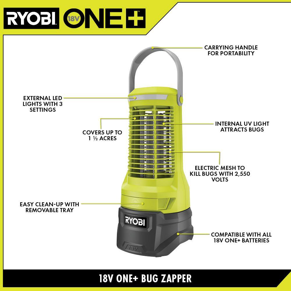 RYOBI P29014BTL ONE+ 18-Volt Cordless Bug Zapper (Tool Only)1