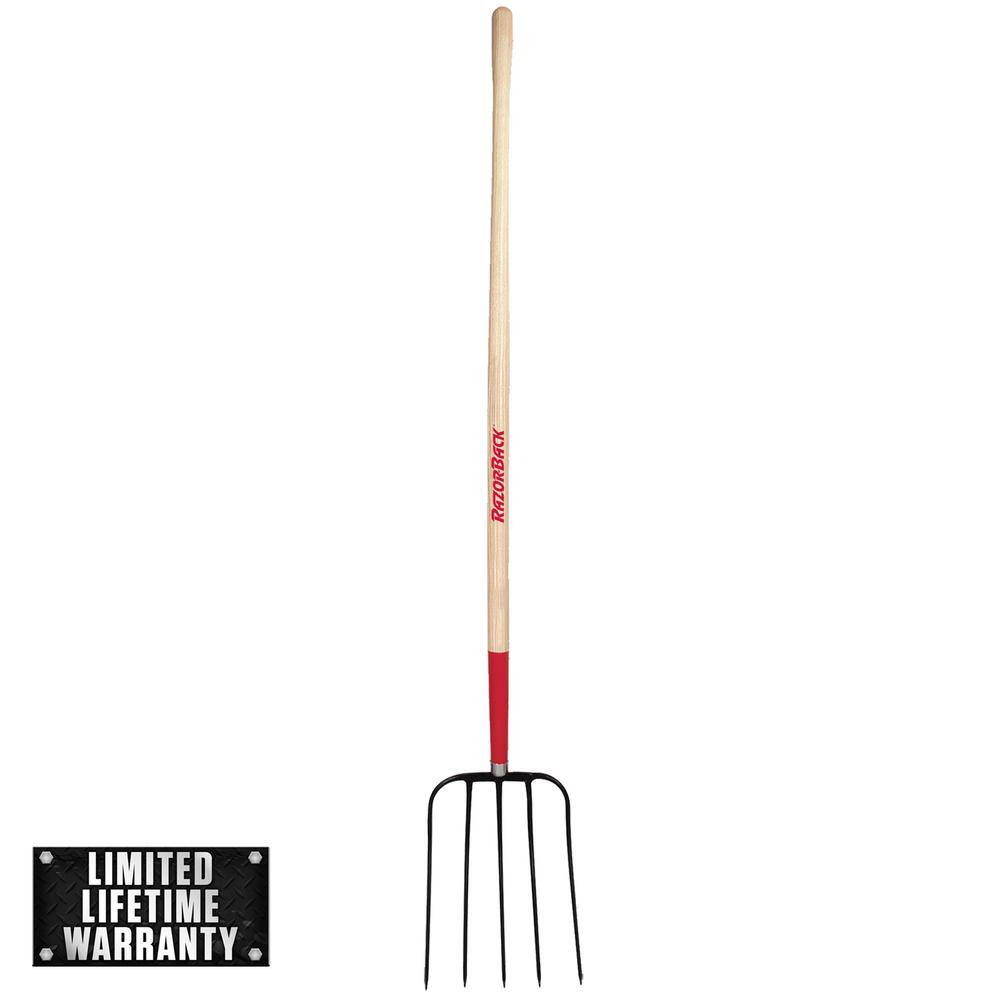 Razor-Back 2826500 5-Oval Tine Forged Manure Fork1