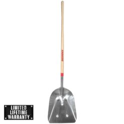 Razor-Back 53127 48 in. Wood Handle Aluminum Scoop