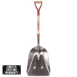 Razor-Back 53130 31 in. Wood Handle Aluminum Scoop Shovel