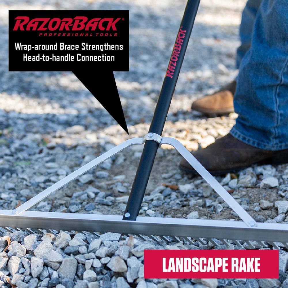 Razor-Back 63136 24 in. Aluminum Landscape Rake8