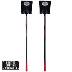 Razor-Back PowerEdge 48.75 in. Fiberglass Handle Square Point Shovel (Pack of 2)