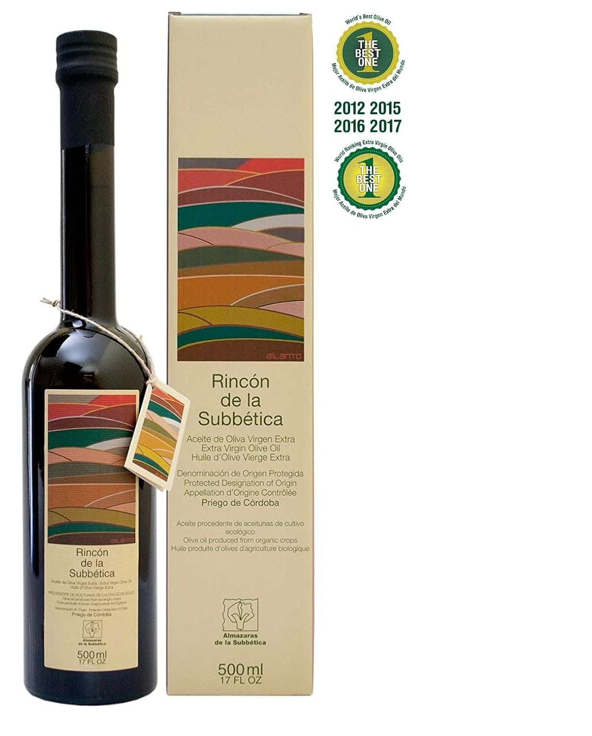 Rincon De La Subbetica- Award Winning, Organic Cold Pressed EVOO Extra Virgin Olive Oil, 16.9-Ounce Glass Bottle7