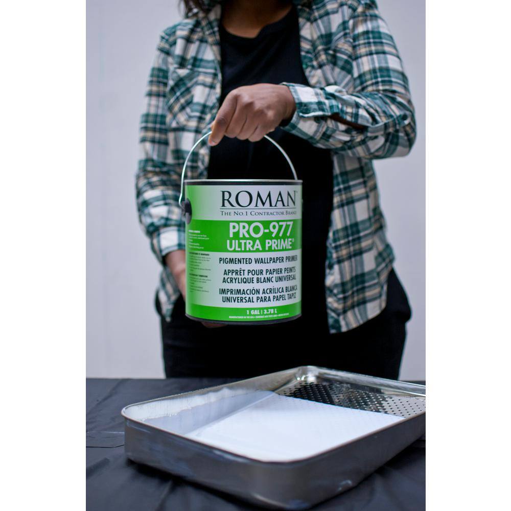 Roman 10301 PRO-977 Ultra Prime 1 gal. Interior and Exterior Wallcovering Primer Sealer3
