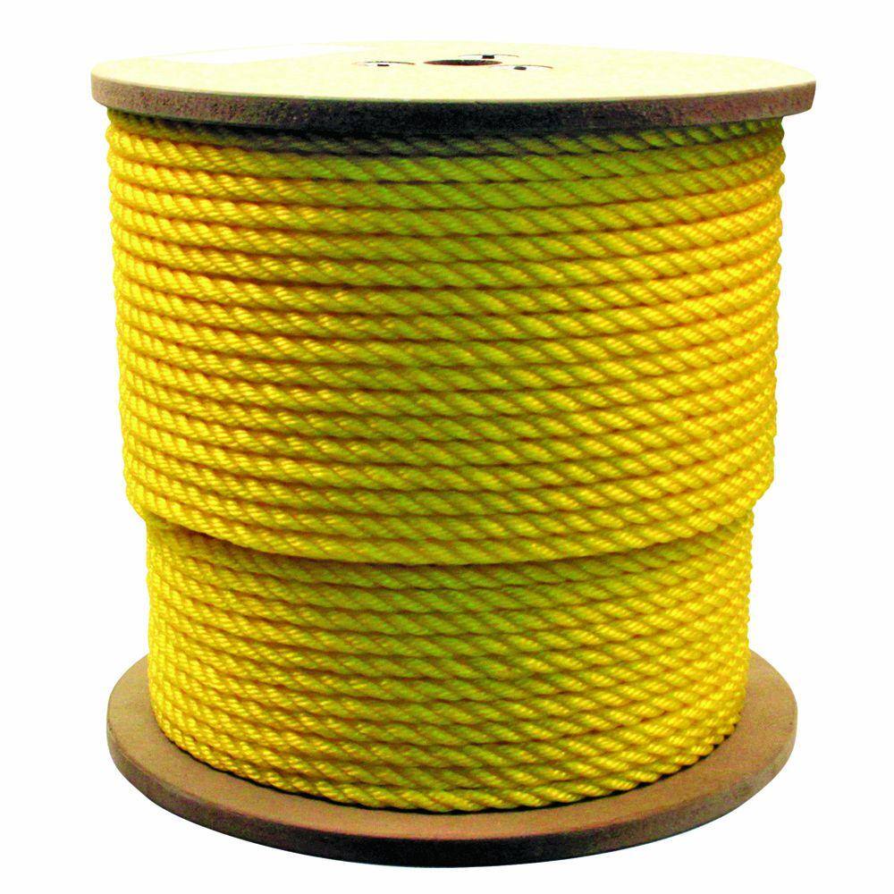 Rope King HBP-12250 1 2 in. x 250 ft. Hollow Braided Poly Rope Yellow Rope King HBP-12250 1/2 in. x 250 ft. Hollow Braided Poly Rope Yellow