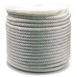 Rope King SBN-12300 1/2 in. x 300 ft. Solid Braided Nylon Rope White