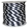 Rope King SBP-58140BW 5/8 in. x 140 ft. Solid Braided Poly Rope White and Black