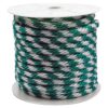 Rope King SBP-58140GW 5/8 in. x 140 ft. Solid Braided Poly Rope Green and White