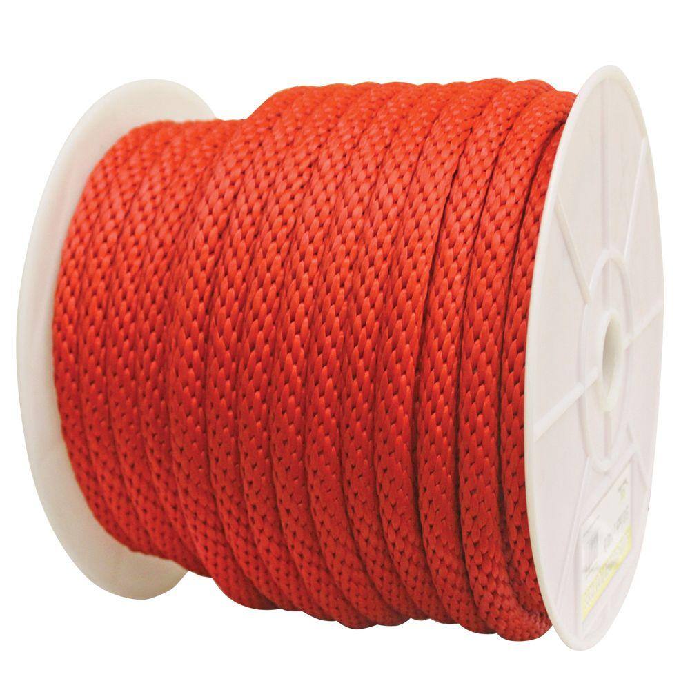 Rope King SBP-58140R 5 8 in. x 140 ft. Solid Braided Poly Rope Red Rope King SBP-58140R 5 8 in. x 140 ft. Solid Braided Poly Rope Red