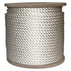 Rope King TN-12400 1/2 in. x 400 ft. Twisted Nylon Rope White