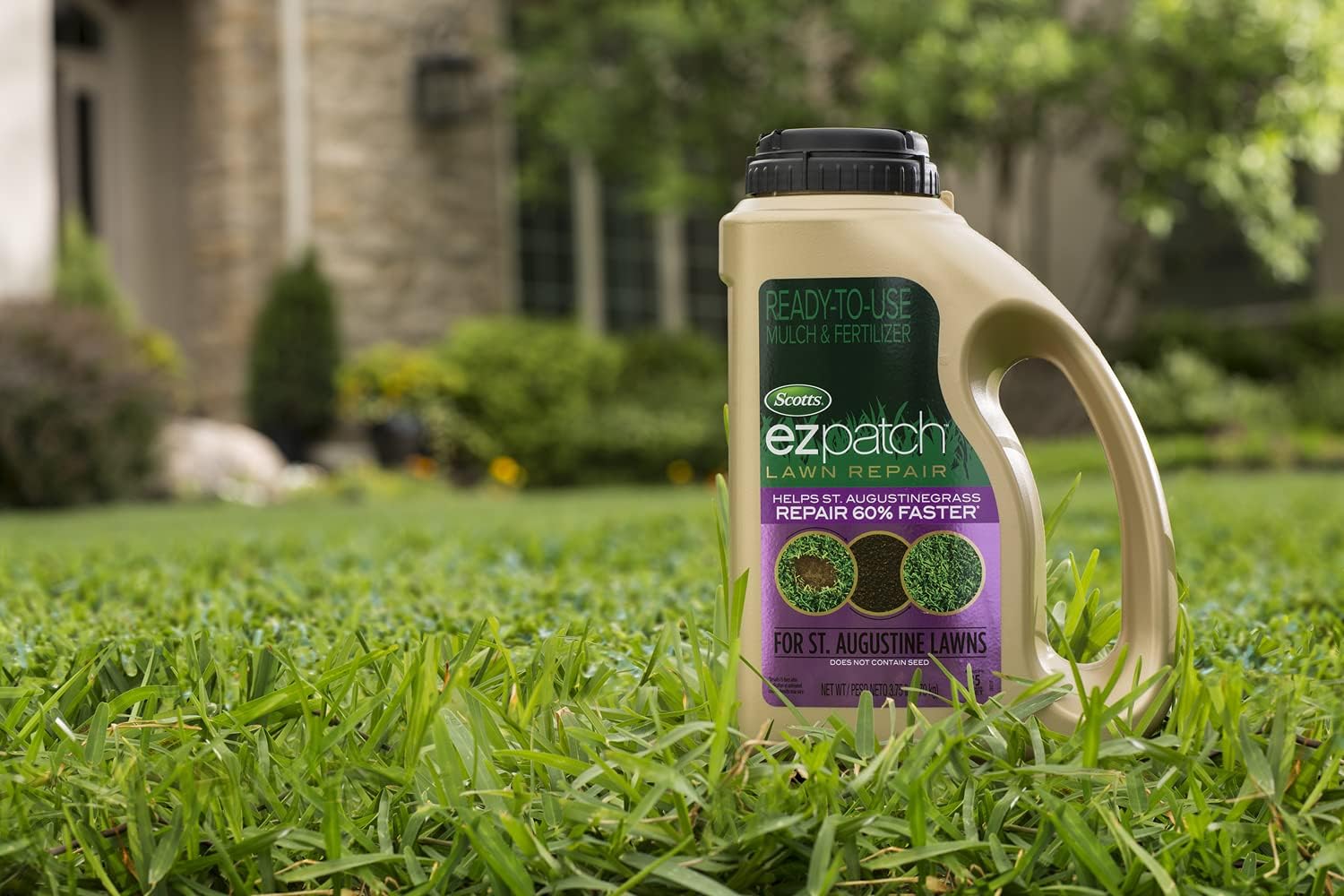 Scotts EZ Patch Lawn Repair for St. Augustine Lawns, Combination Mulch and Fertilizer, 3.75 lbs. (6-Pack)1