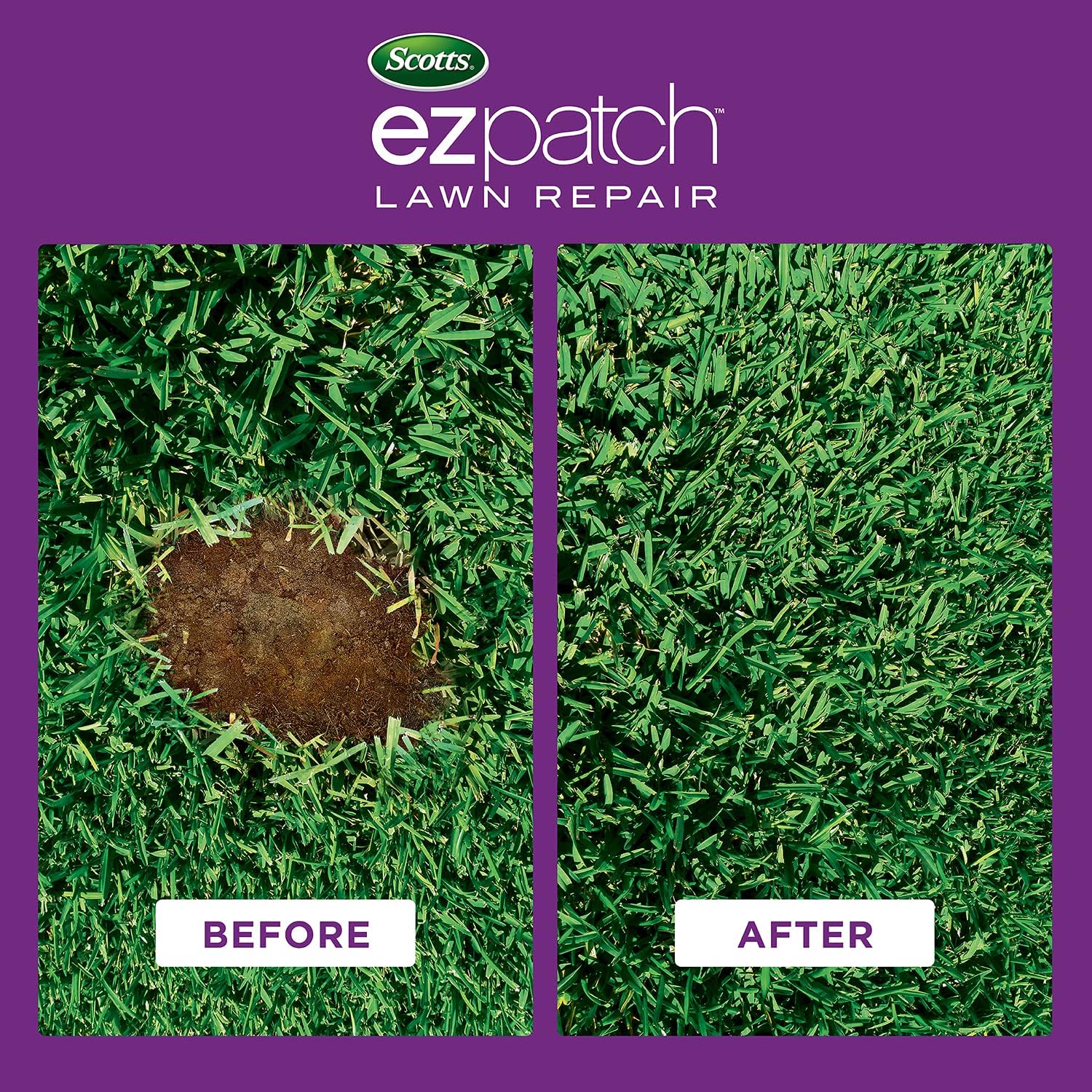Scotts EZ Patch Lawn Repair for St. Augustine Lawns, Combination Mulch and Fertilizer, 3.75 lbs. (6-Pack)23
