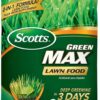 Scotts Green Max Lawn Food, Lawn Fertilizer Plus Iron Supplement for Greener Grass, 5,000 sq. ft., 16.80 lbs.