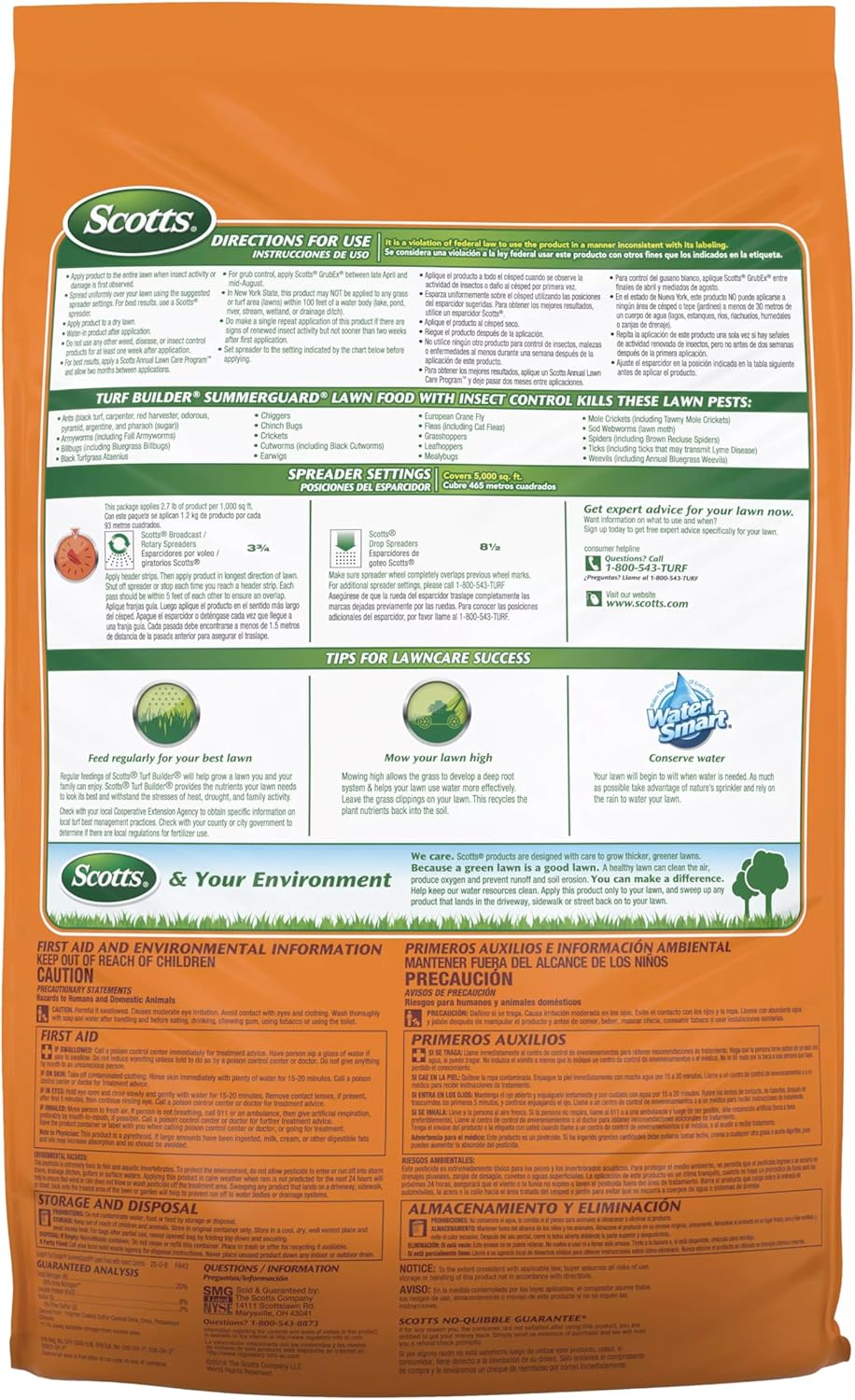 Scotts Turf Builder 3-Part Plan for Small Northern Yards with Weed & Feed, SummerGuard and WinterGuard Fall Lawn Food8