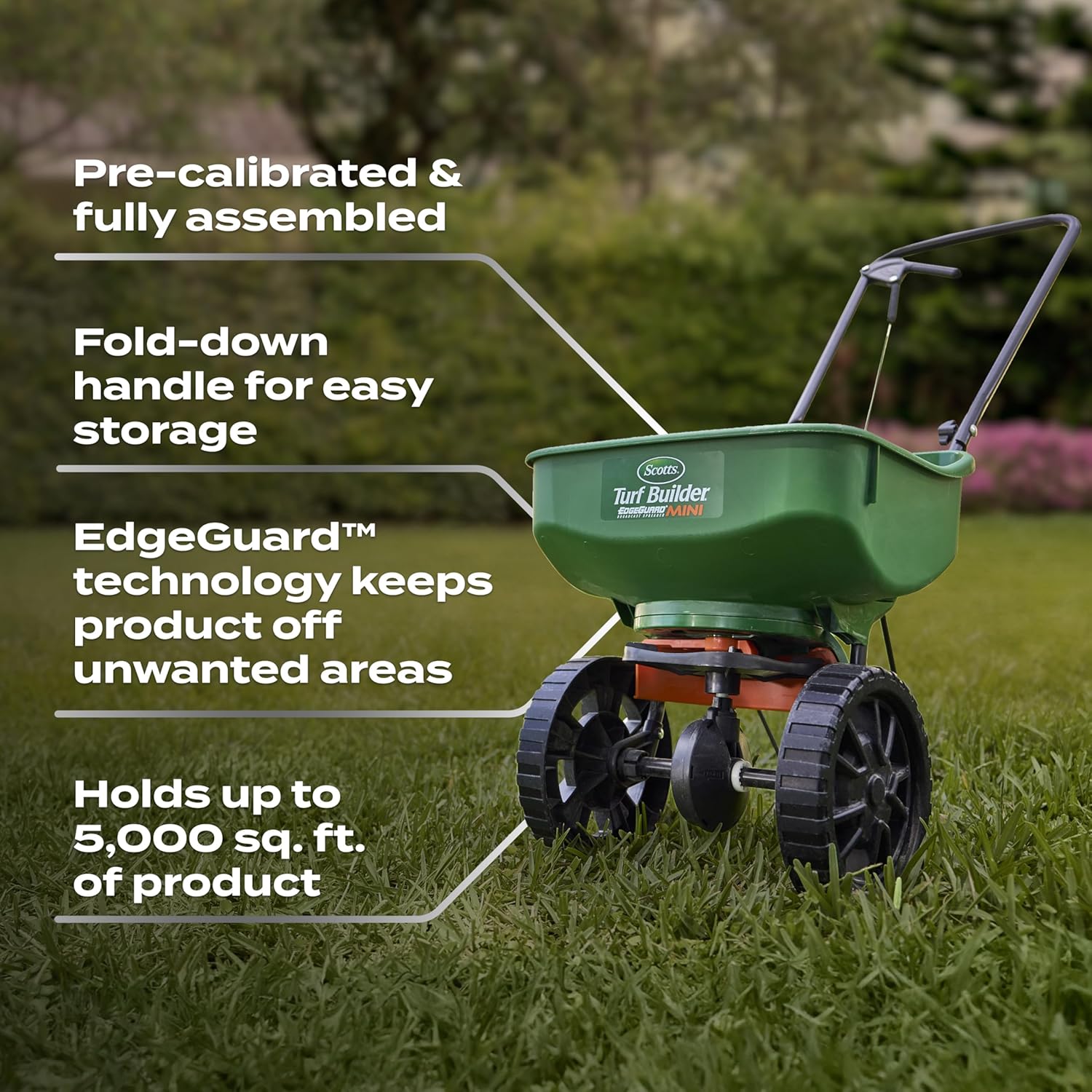 Scotts Turf Builder Bundle for Small, Northern Lawns and a Scotts Turf Builder EdgeGuard Mini Broadcast Spreader for Seamless Application`4