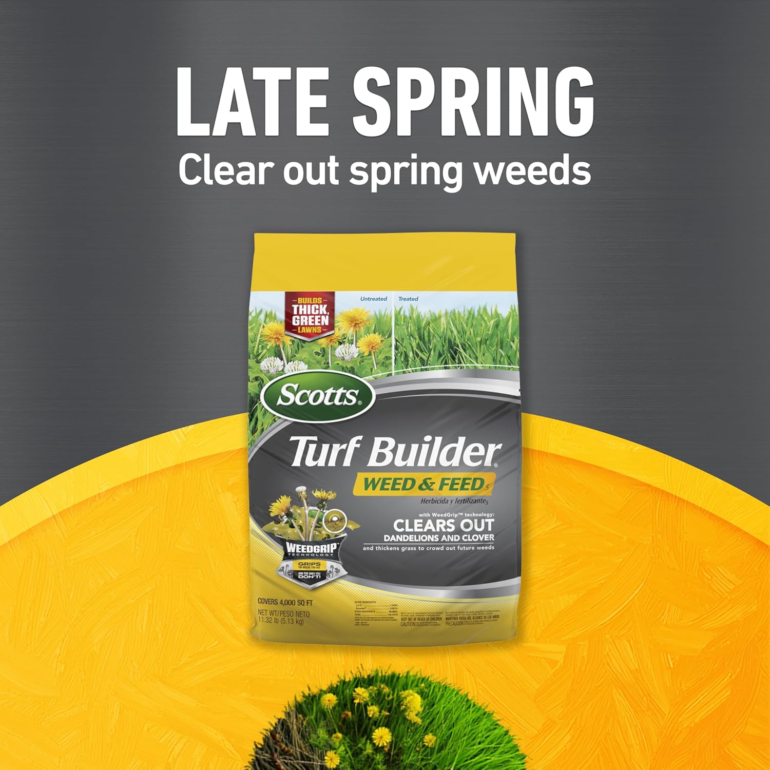 Scotts Turf Builder Bundle for Small, Northern Lawns and a Scotts Turf Builder EdgeGuard Mini Broadcast Spreader for Seamless Application7