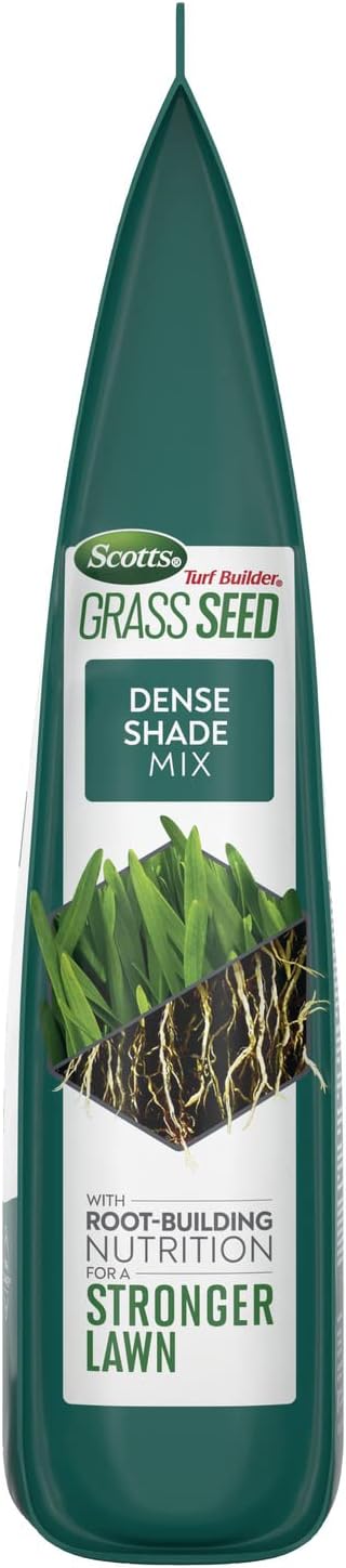 Scotts Turf Builder Grass Seed Dense Shade Mix with Fertilizer and Soil Improver, Grows With Little Sunlight, 5.6 lbs.11