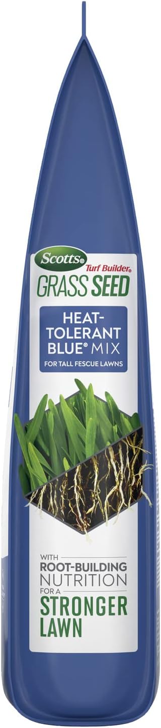 Scotts Turf Builder Grass Seed Heat-Tolerant Blue Mix for Tall Fescue Lawns with Fertilizer and Soil Improver, 5.6 lbs.14