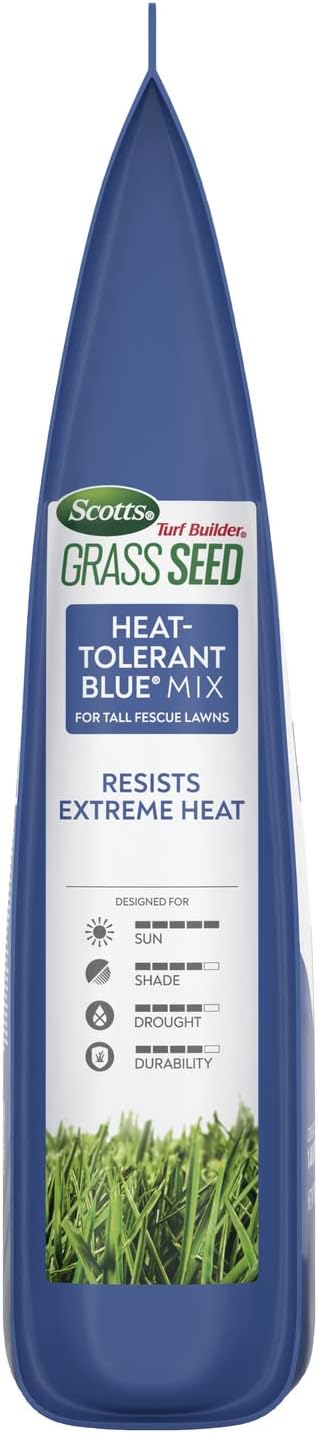 Scotts Turf Builder Grass Seed Heat-Tolerant Blue Mix for Tall Fescue Lawns with Fertilizer and Soil Improver, 5.6 lbs.15