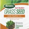 Scotts Turf Builder Grass Seed High Traffic Mix with Fertilizer and Soil Improver, Self-Repairs, 5.6 lbs.