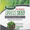 Scotts Turf Builder Grass Seed Pennsylvania State Mix with Fertilizer and Soil Improver, Premium Mix, 16 lbs.