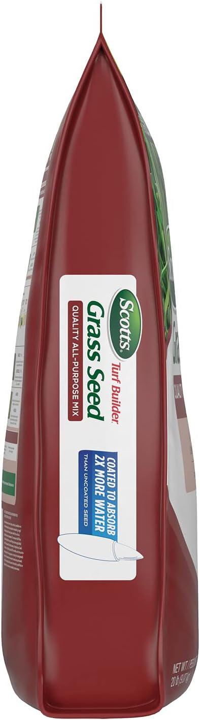 Scotts Turf Builder Grass Seed Quality All-Purpose Mix for Sunny and Shady Areas, 20 lbs.14