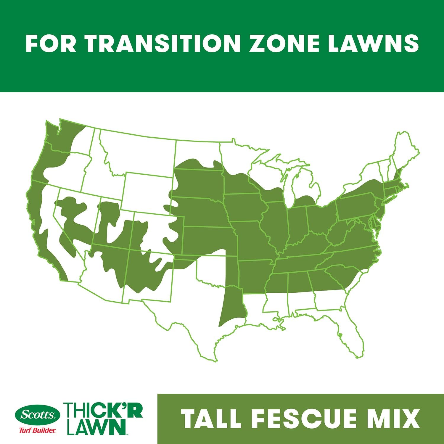 Scotts Turf Builder Thick'R Lawn Tall Fescue Mix Seed, Fertilizer, Soil Improver, 12 lbs., 2-Pack9