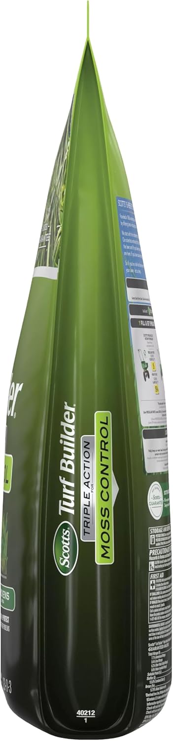 Scotts Turf Builder Triple Action for Moss Control, Moss Killer and Lawn Fertilizer, Covers Up to 8,000 sq. ft., 40 lbs.16