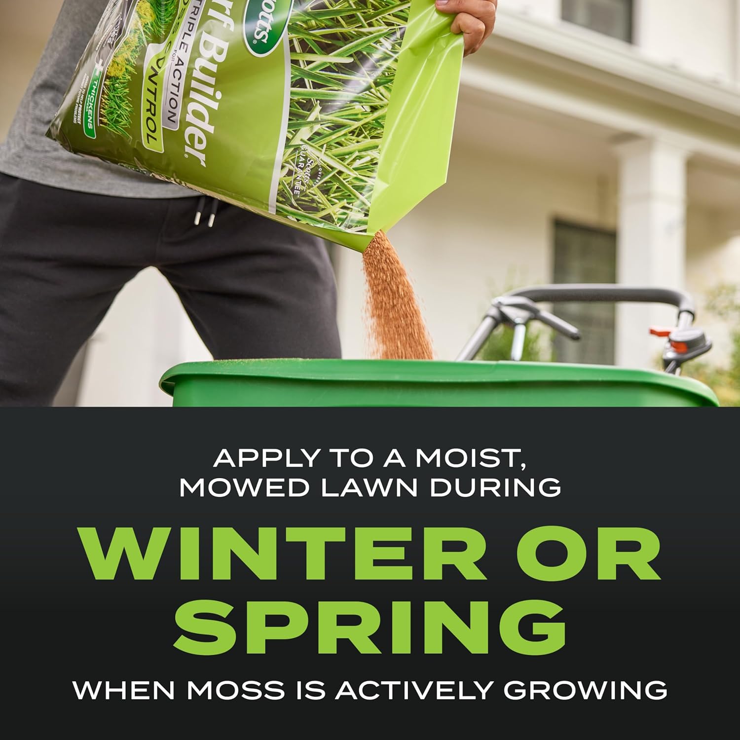 Scotts Turf Builder Triple Action for Moss Control, Moss Killer and Lawn Fertilizer, Covers Up to 8,000 sq. ft., 40 lbs.2