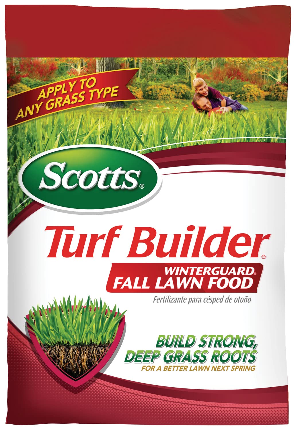 Scotts Turf Builder WinterGuard Fall Lawn Fertilizer for All Grass Types, 12,000 sq. ft., 32.3 lbs. Scotts Turf Builder WinterGuard Fall Lawn Fertilizer for All Grass Types, 12,000 sq. ft., 32.3 lbs.