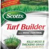 Scotts Turf Builder with Moss Control, Moss Killer and Lawn Fertilizer, Covers Up to 5,000 sq. ft., 25 lbs.