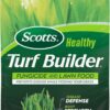 Scotts® Healthy Turf Builder® Fungicide and Lawn Food, 2-in-1 Fungicide and Fertilizer, Prevents Disease While Feeding Grass, Controls 27 Diseases - Powdery Mildew, Red Thread, Brown Patch, 13.7 lbs.