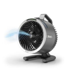 Shark FA052 FlexBreeze HydroGo 8.4 in. 5-Fan Speeds Personal Misting Portable Fan in Dark Grey